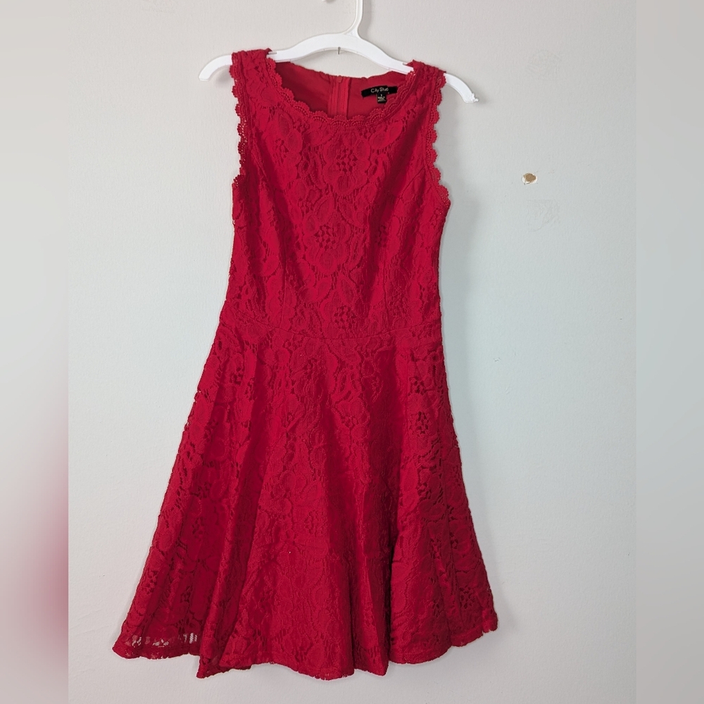 Red dress